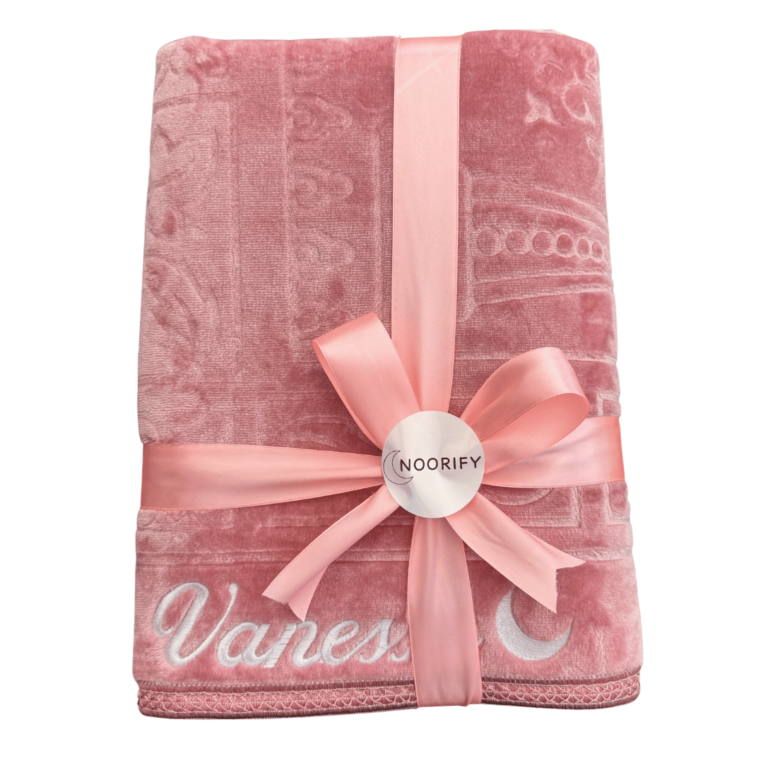 Personalized prayer rug with name (padded)
