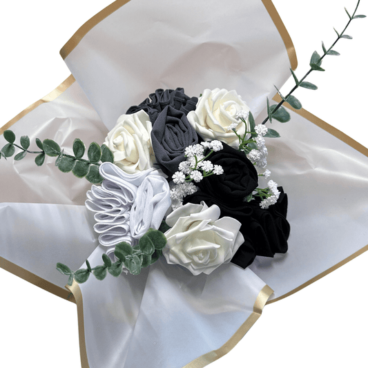 Chiffon Hijab - Bouquet - Monochrome Chic - 3er Geschenkset