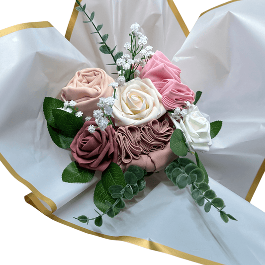 Chiffon Hijab - Bouquet - Rosy Blush - 3er Geschenkset