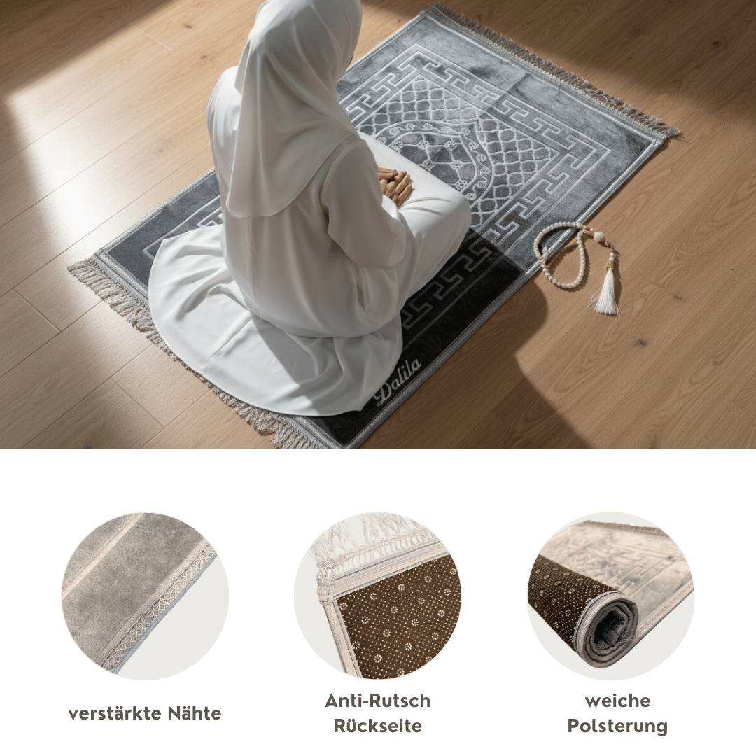 Gebetsteppich mit Namen