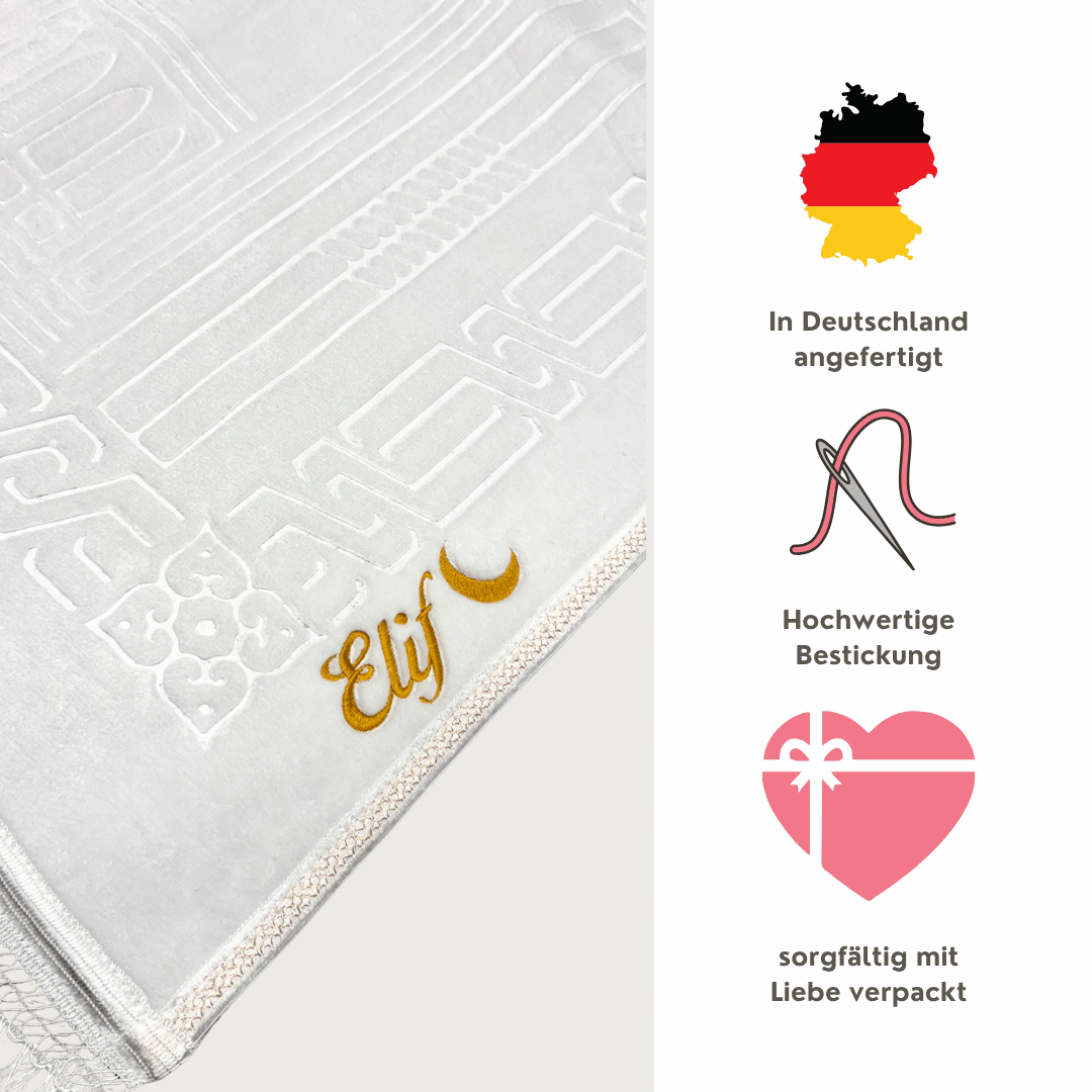 Gebetsteppich mit Namen