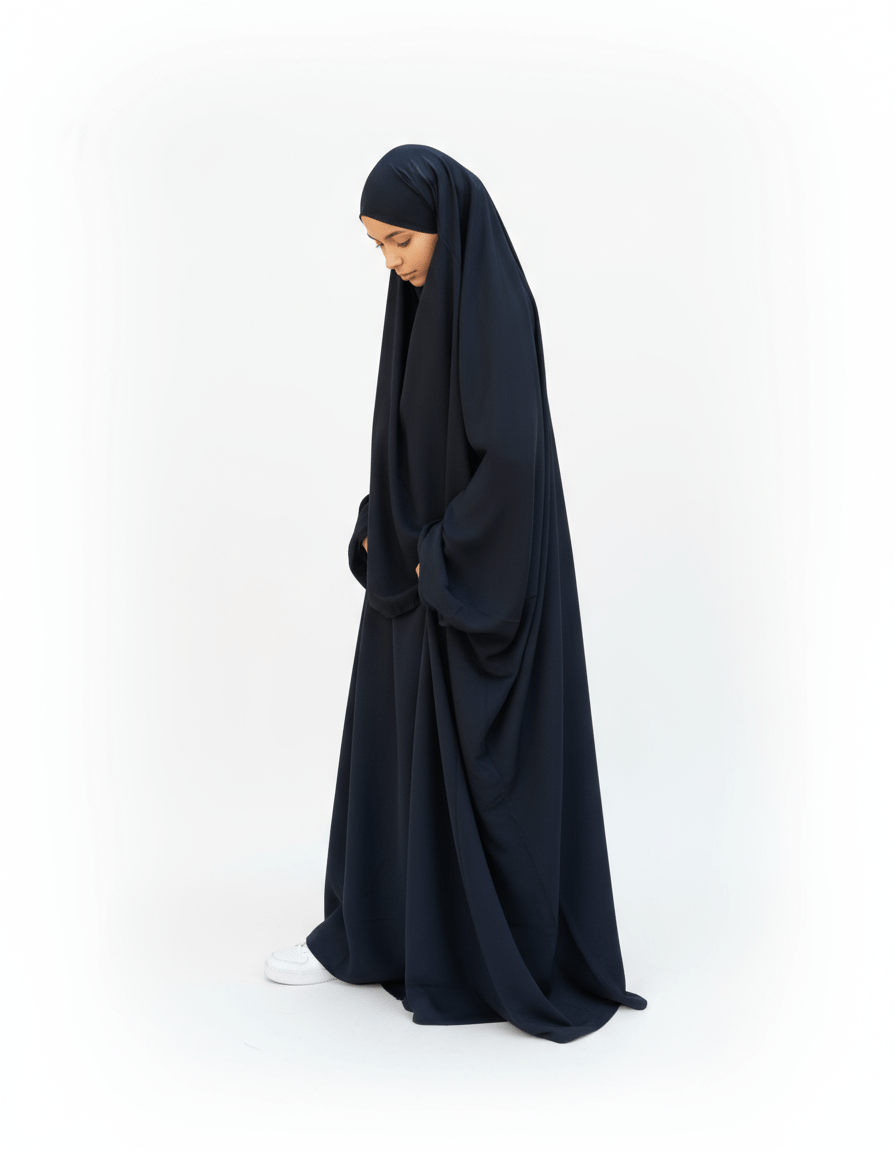 Jilbab 1 - Teiler – Gebetskleidung mit integrierter Kopfbedeckung