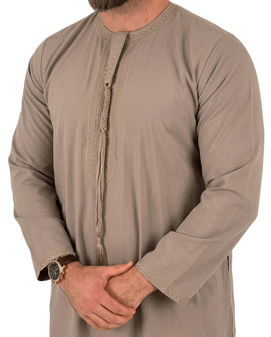 Premium Qamis - Emirati (Beige)