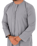 Premium Qamis - Emirati (Hellgrau)