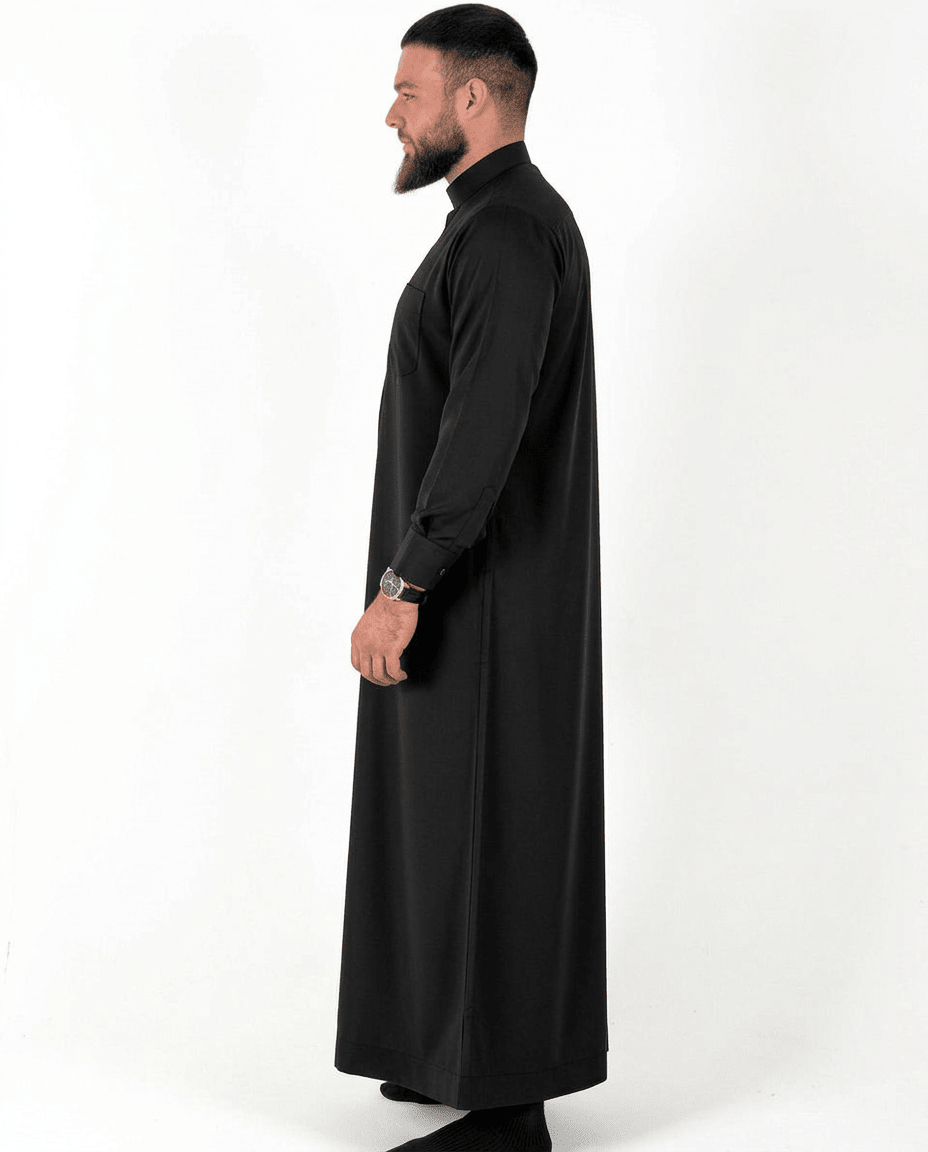 Premium Qamis - Saoudi (Schwarz)